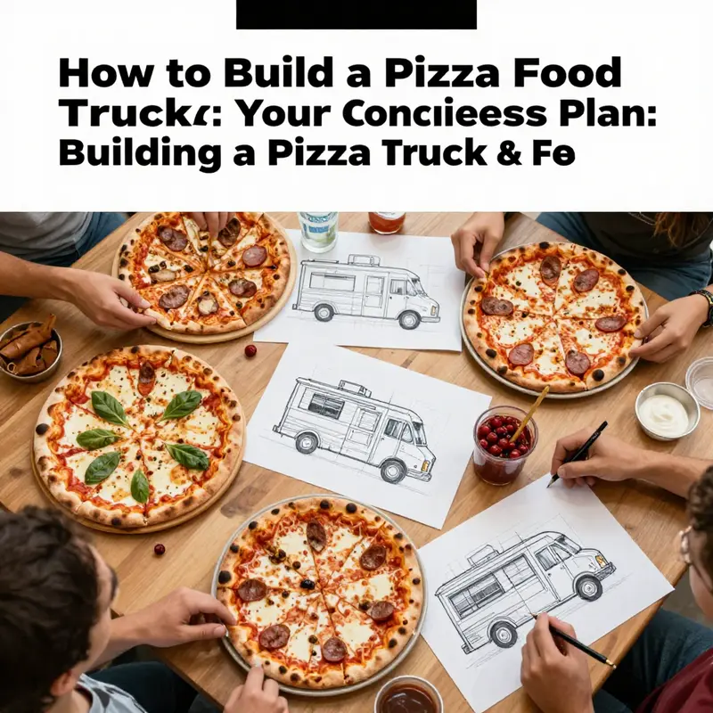 Brainstorming ideas for a pizza food truck business.