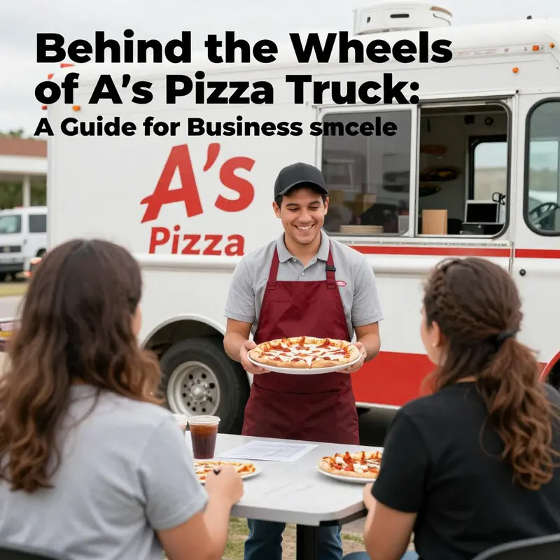 A’s Pizza Truck parked in Newmarket, Ontario, ready to serve delicious pizzas to the local community.