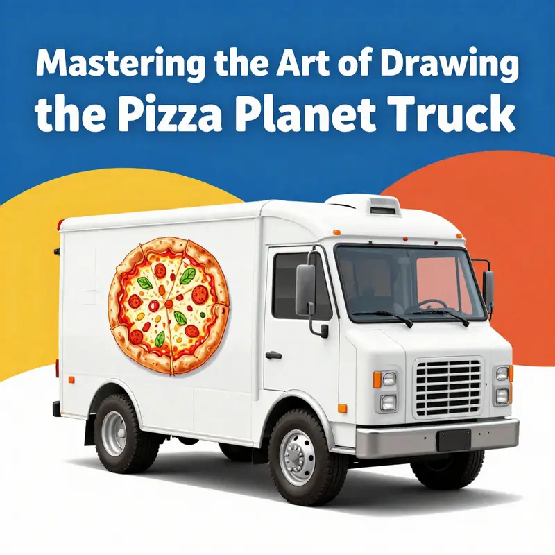 An overview of the whimsical design elements of the Pizza Planet Truck.