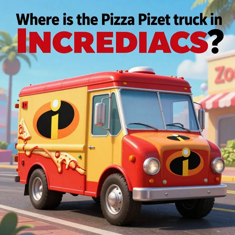 A cover image featuring the Pizza Planet Truck and elements from *The Incredibles*, highlighting its absence in a creative way.