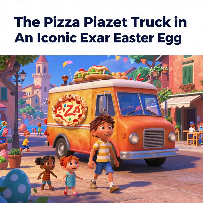 The Pizza Planet Truck’s cameo in Luca, a nod to Pixar’s artistic heritage.