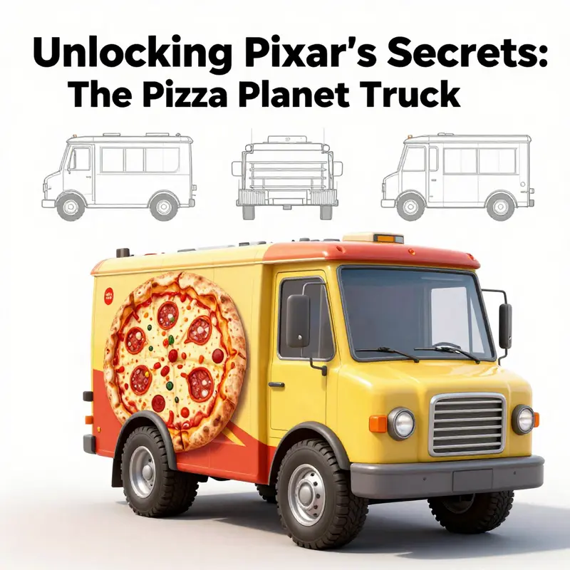 The iconic Pizza Planet truck fleetingly appears in A Bug’s Life, showcasing Pixar’s attention to detail.