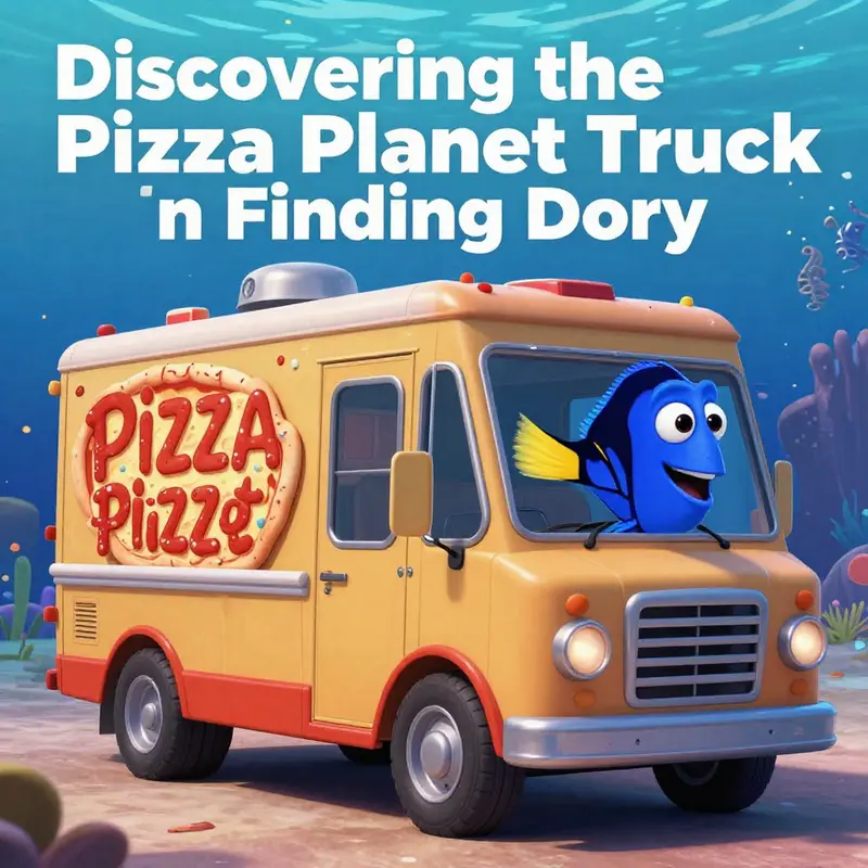 The subtle yet memorable cameo of the Pizza Planet truck in *Finding Dory*.