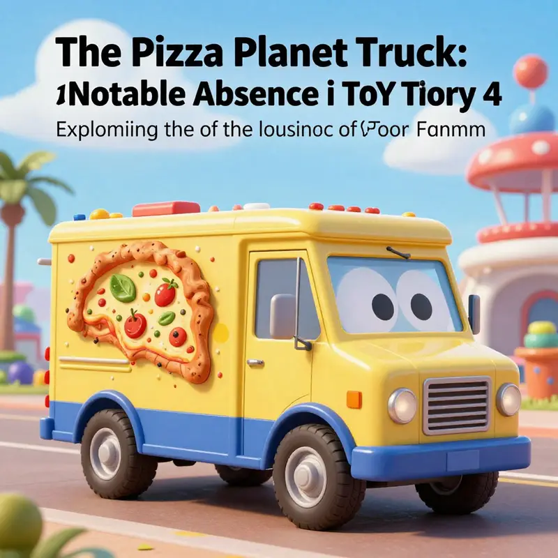 A vibrant scene from the Toy Story universe, illustrating the characters and settings without the Pizza Planet Truck.