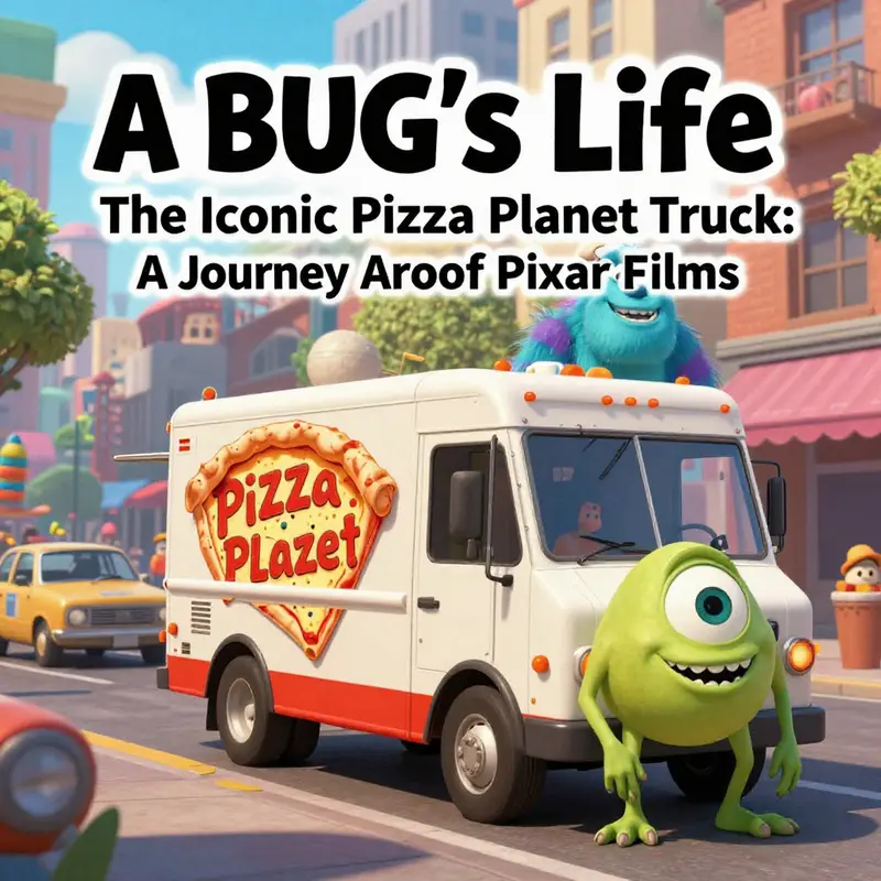 The Pizza Planet truck featured in a dramatic escape scene in Toy Story.