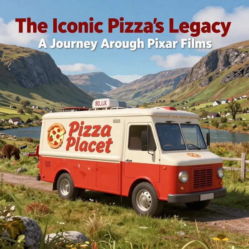 The Pizza Planet truck featured in a dramatic escape scene in Toy Story.