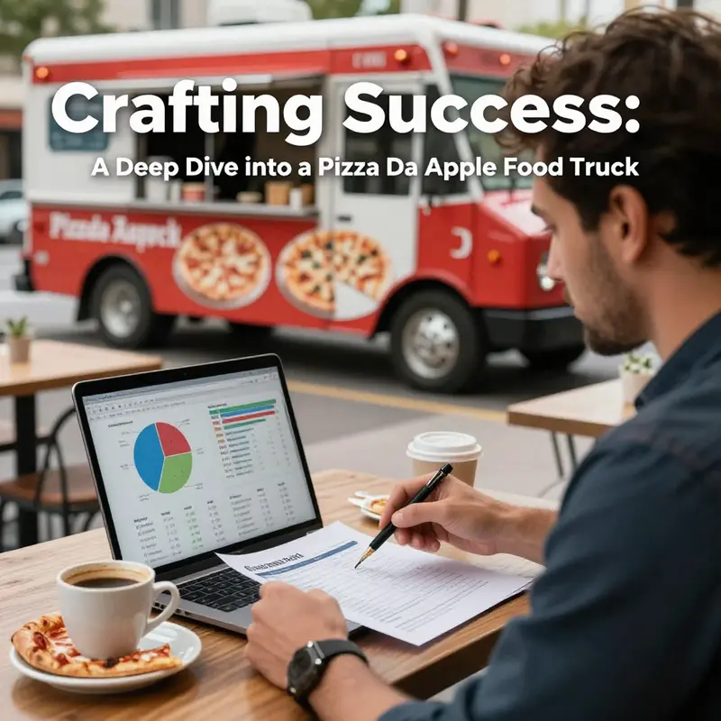 The ‘Pizza Da Apple’ food truck, a vibrant hub of culinary excitement at community events.