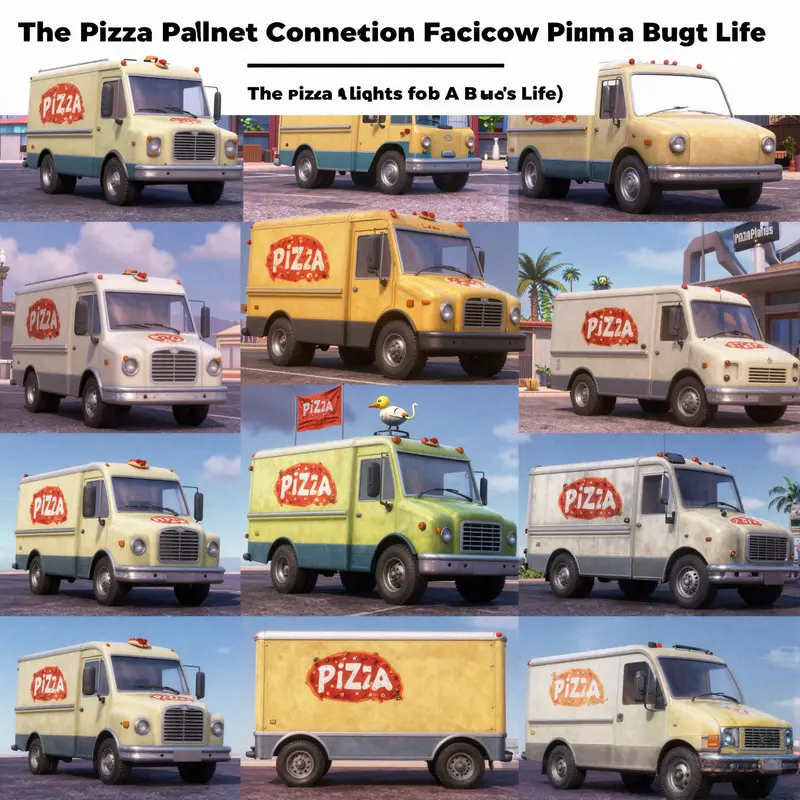 The Pizza Planet truck stands as a key element in *A Bug’s Life*, representing a blend of danger and opportunity.