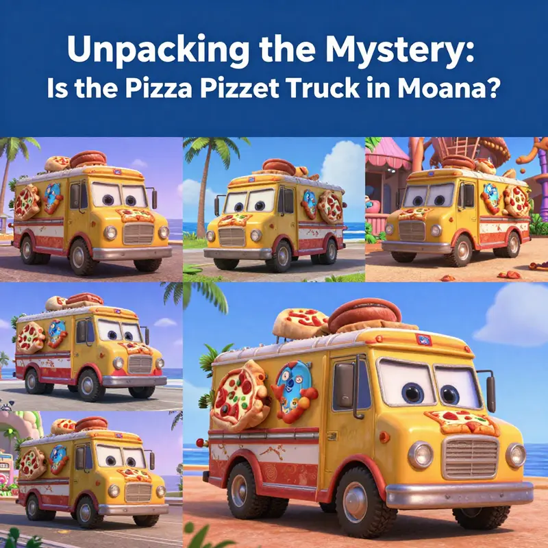 A vibrant scene of Moana’s world, highlighting its oceanic adventure without the Pizza Planet truck.