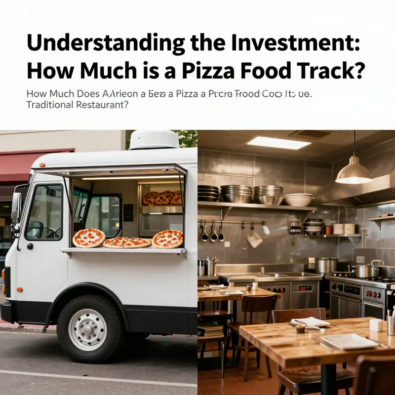 Diverse pizza food trucks illustrating the range of cost and style options for potential buyers.