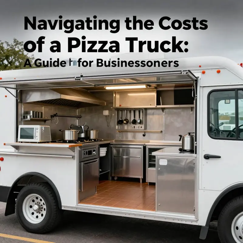 An entry-level pizza truck ready for service, representing budget-friendly options.