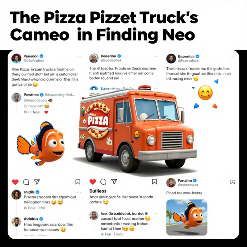 The Pizza Planet Truck makes a subtle appearance in Finding Nemo, blending humor with aquatic adventure.