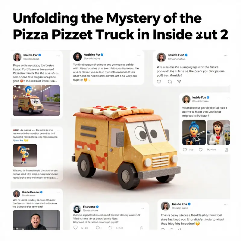 The origami version of the Pizza Planet truck featured in Inside Out 2, located charmingly beside Riley’s bed.