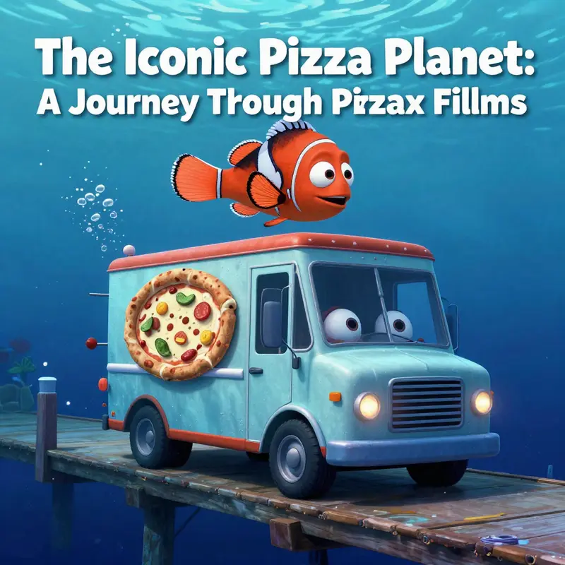The Pizza Planet truck featured in a dramatic escape scene in Toy Story.