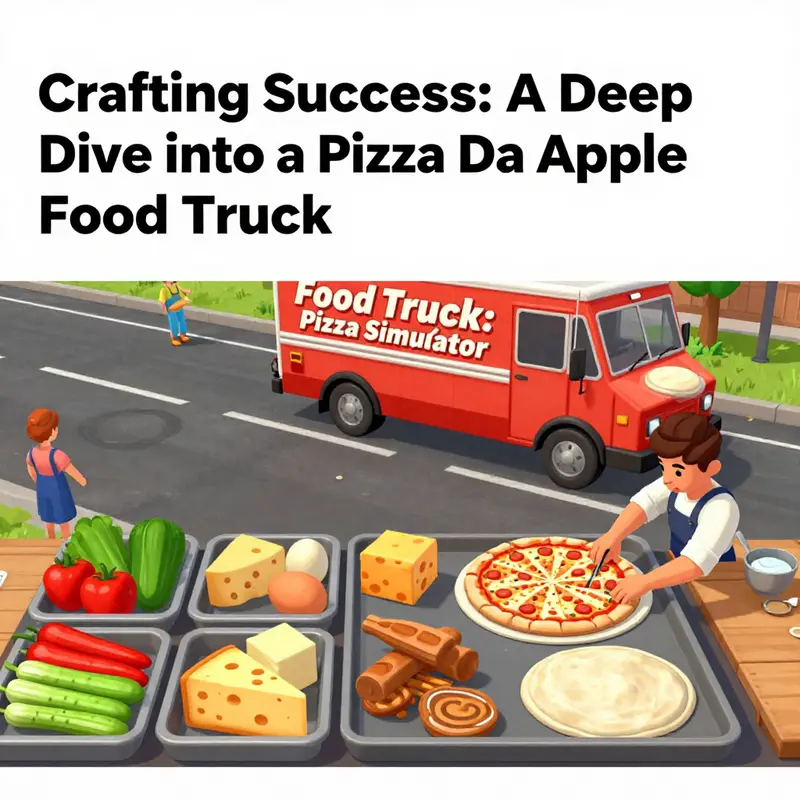 The ‘Pizza Da Apple’ food truck, a vibrant hub of culinary excitement at community events.