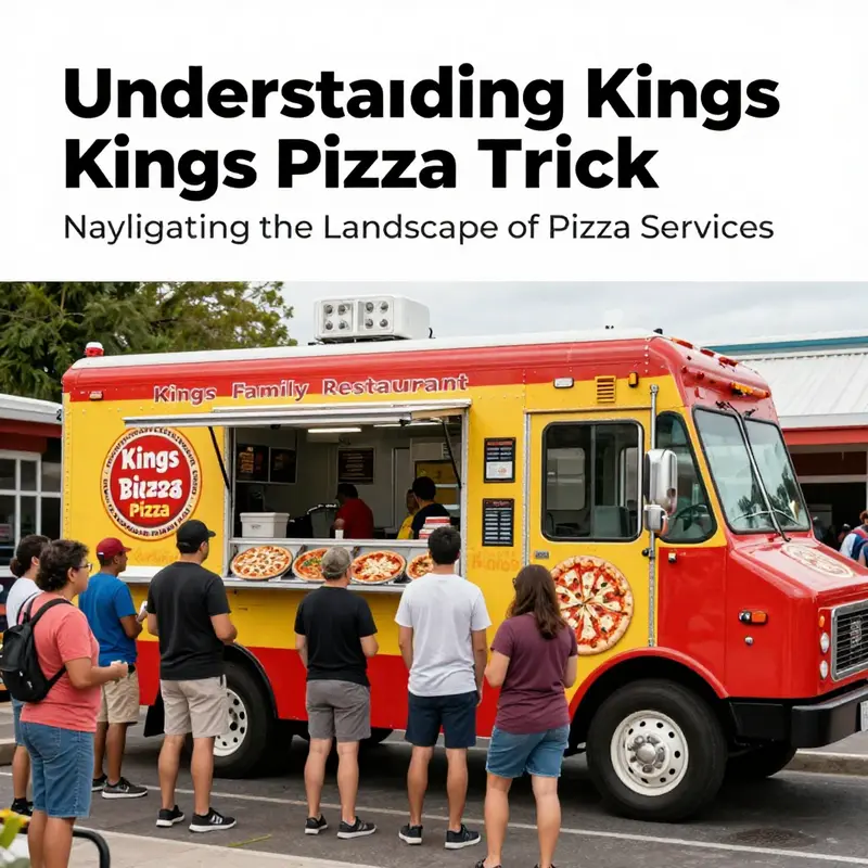 A vibrant collage representing various pizza businesses associated with the ‘Kings’ brand.