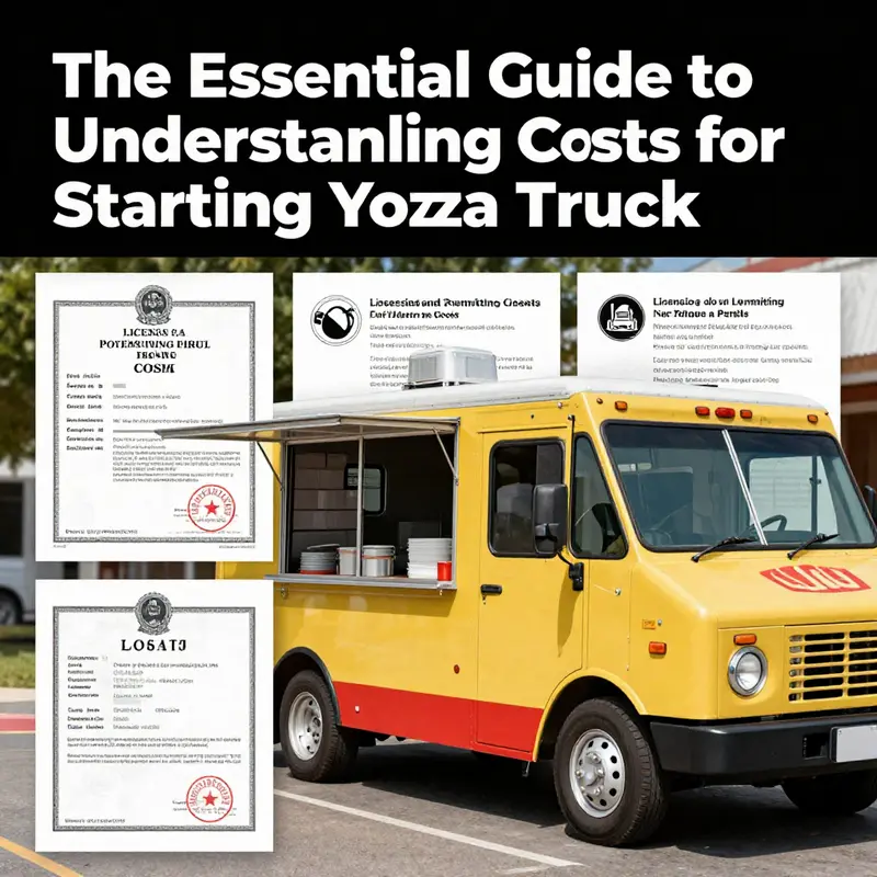 Detailed cost components to consider when starting your pizza truck, providing clarity on initial investments.