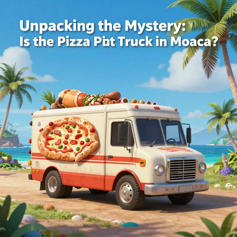 A vibrant scene of Moana’s world, highlighting its oceanic adventure without the Pizza Planet truck.