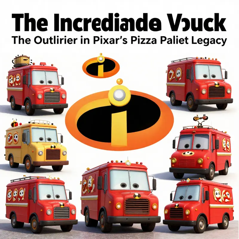 The Incredibles showcases its superhero theme while omitting the Pizza Planet Truck.