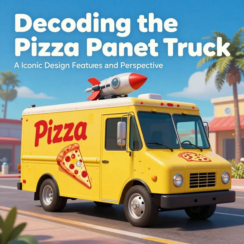 The iconic 1978 Gyoza Mark VII Lite Hauler truck, a staple in Pixar’s storytelling.