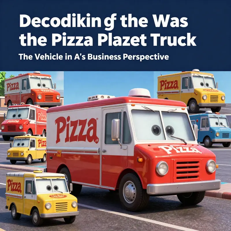 The iconic 1978 Gyoza Mark VII Lite Hauler truck, a staple in Pixar’s storytelling.