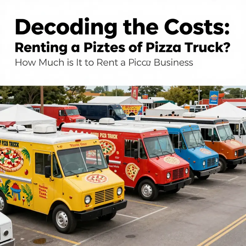 A lineup of pizza trucks at a food festival, illustrating the variety and engagement in mobile food service.