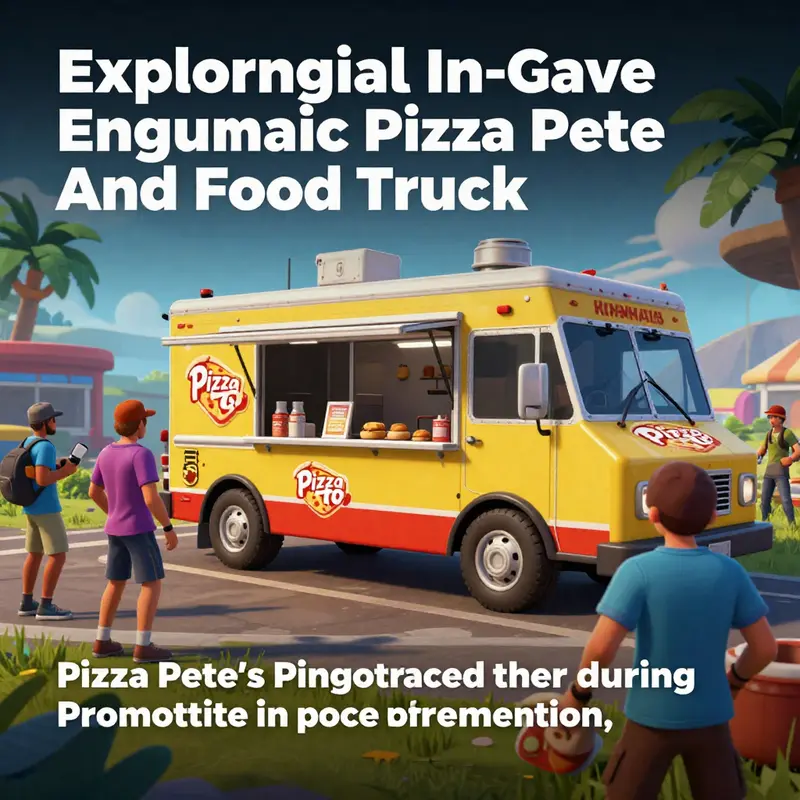 Pizza Pete’s food truck thriving within the energetic world of Fortnite.