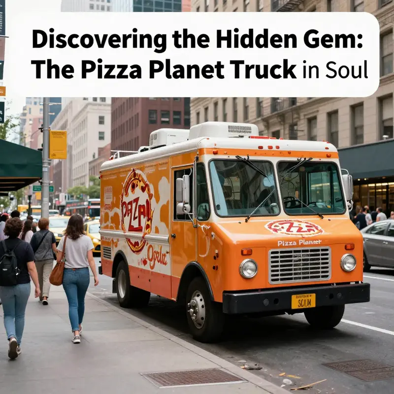 The iconic Pizza Planet Truck appears in a lively New York City scene in Soul, inviting fans to spot this beloved easter egg.