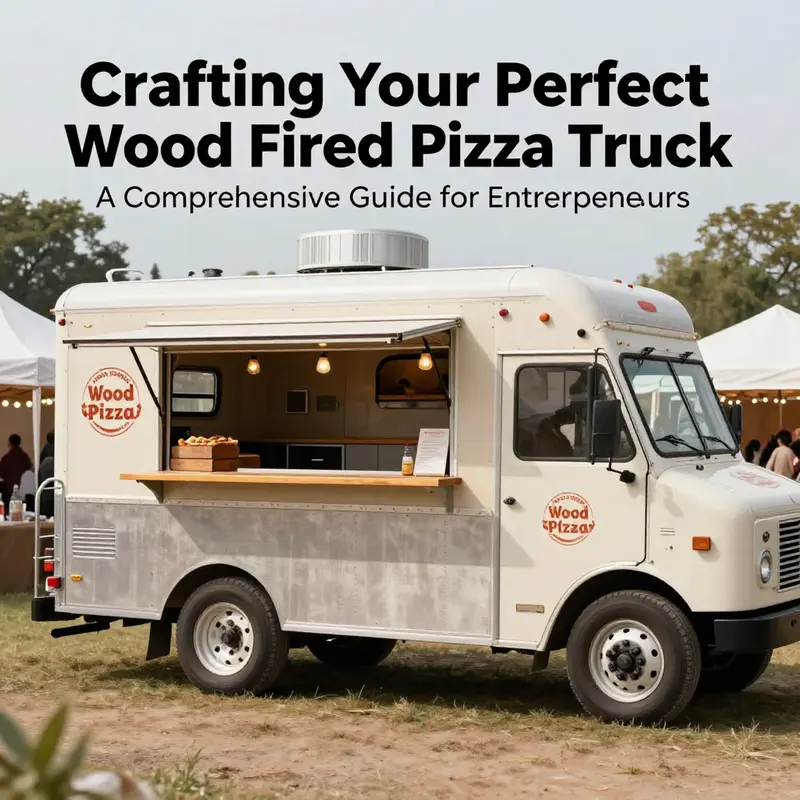 An inviting design of a wood-fired pizza truck, reflecting its unique identity and functional layout.