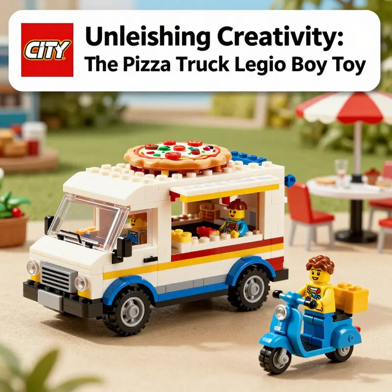The LEGO City Pizza Truck, featuring intricate design elements that promote creative play.