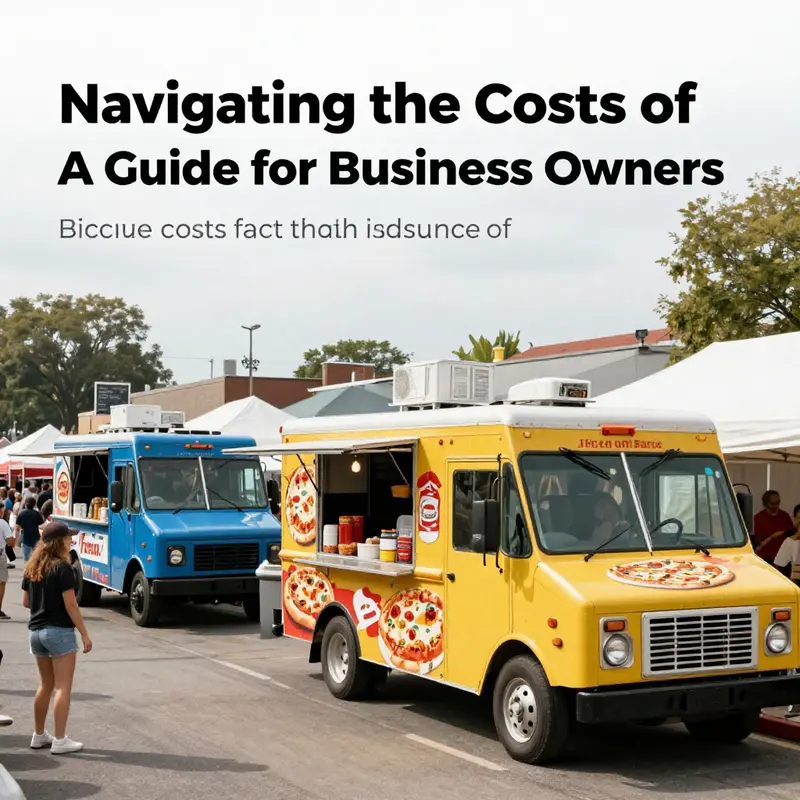 A bustling festival featuring diverse food trucks, including pizza trucks, filled with excited customers.
