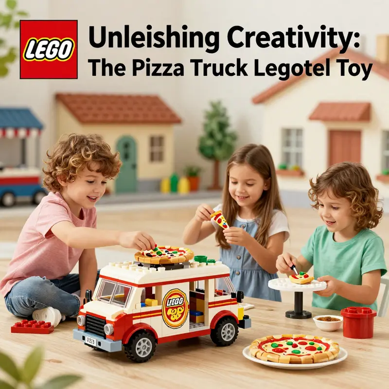 The LEGO City Pizza Truck, featuring intricate design elements that promote creative play.