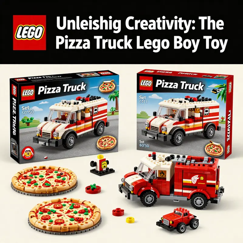 The LEGO City Pizza Truck, featuring intricate design elements that promote creative play.