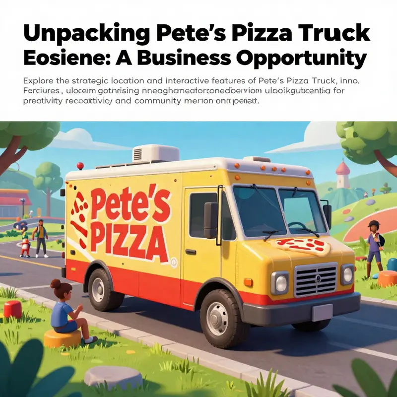 An engaging visual of Pete's Pizza Truck amidst players in Fortnite, emphasizing its importance in the game.