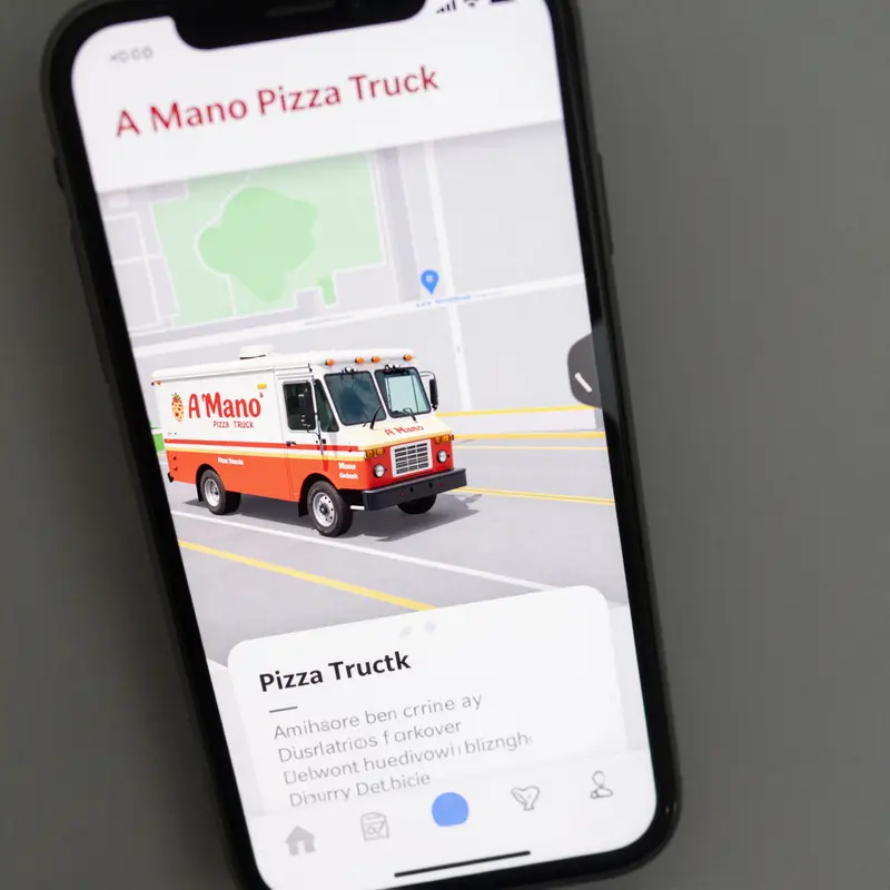 A Mano Pizza Truck offering delicious pizza and gelato in picturesque Newport.