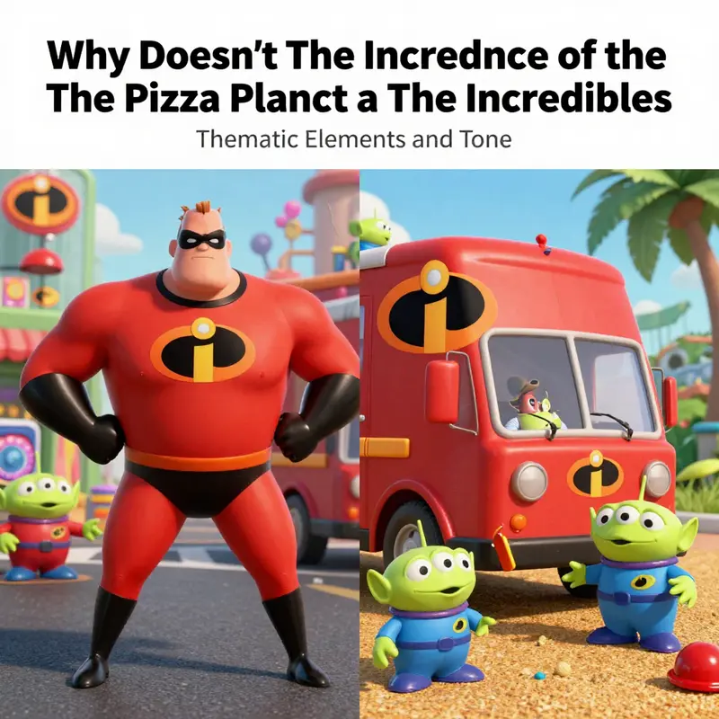 Distinct visuals of The Incredibles and Toy Story showcasing their unique worlds.