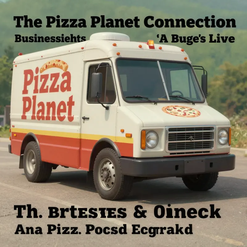 The Pizza Planet truck stands as a key element in *A Bug’s Life*, representing a blend of danger and opportunity.