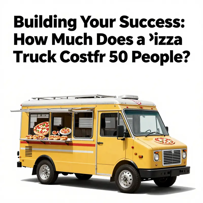 Visual representation of the budgeting process for a pizza truck investment.