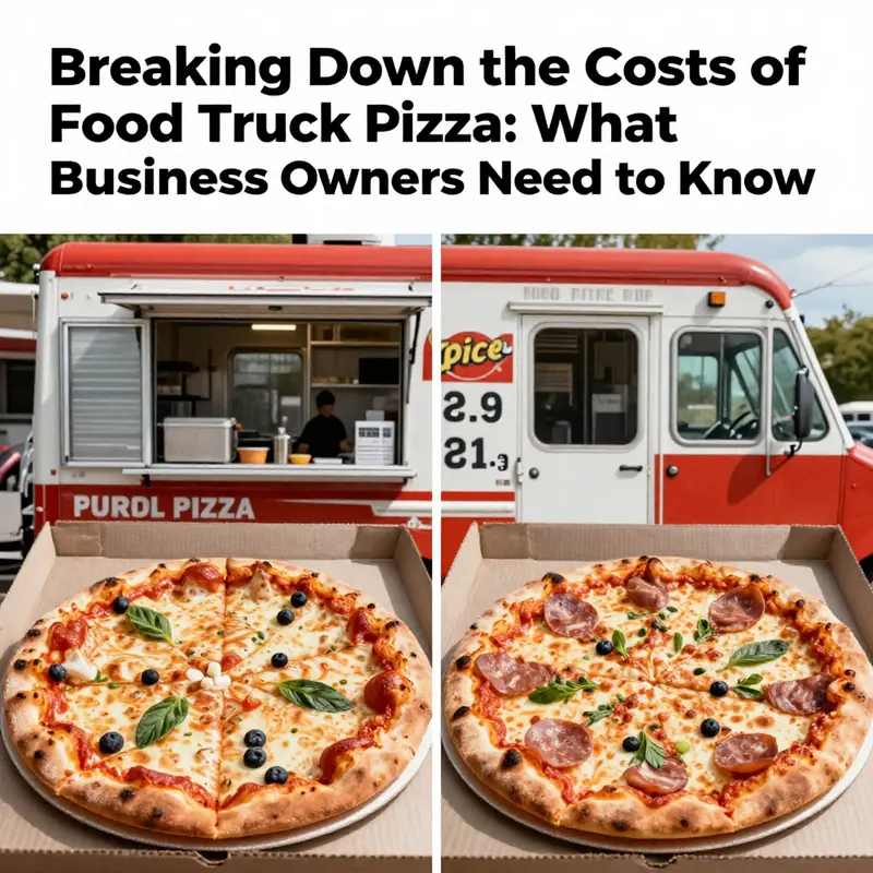 A visual representation of the cost variability in food truck pizza pricing.