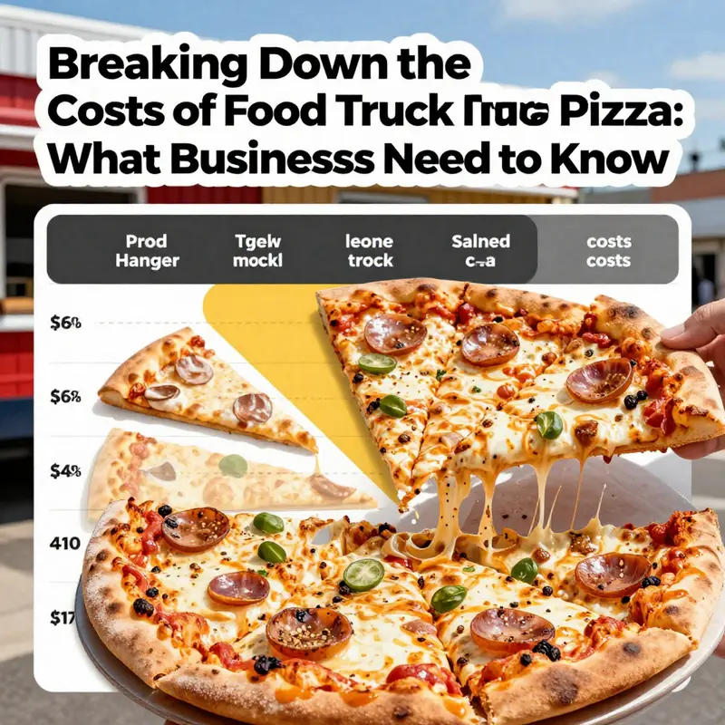A visual representation of the cost variability in food truck pizza pricing.