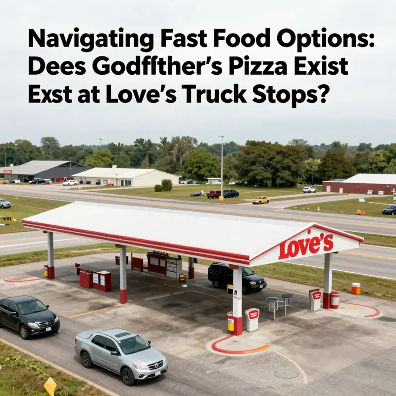 A scenic view of a Love's Truck Stop, symbolizing road travel, comfort, and dining solutions.