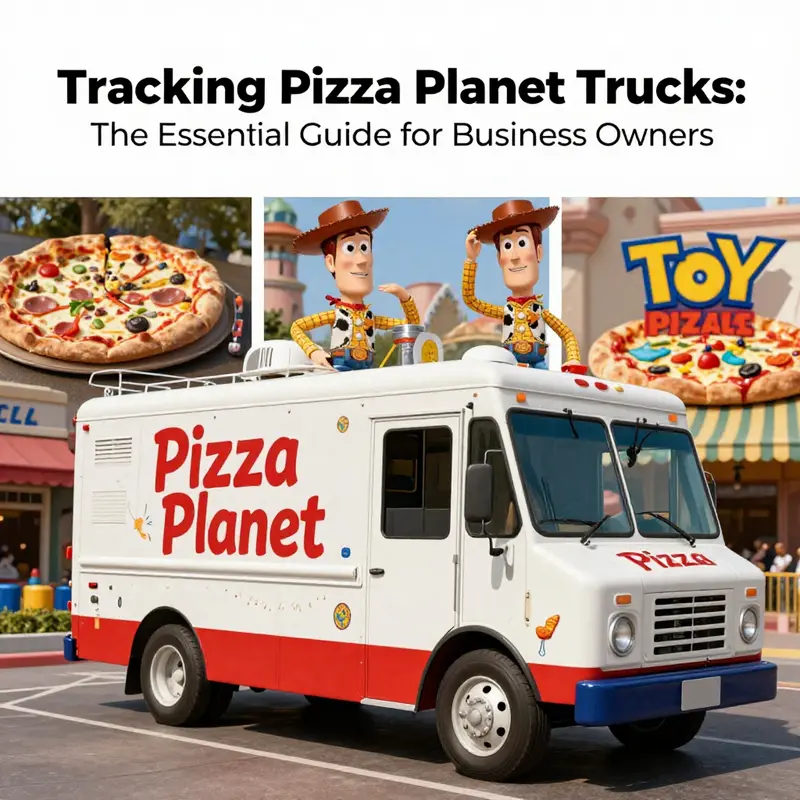 The Pizza Planet Truck at Mickey’s Toontown, a favorite photo spot for families.