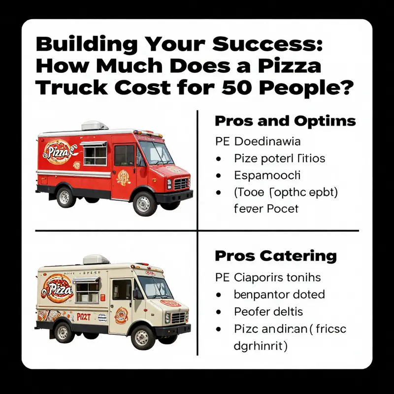 Visual representation of the budgeting process for a pizza truck investment.