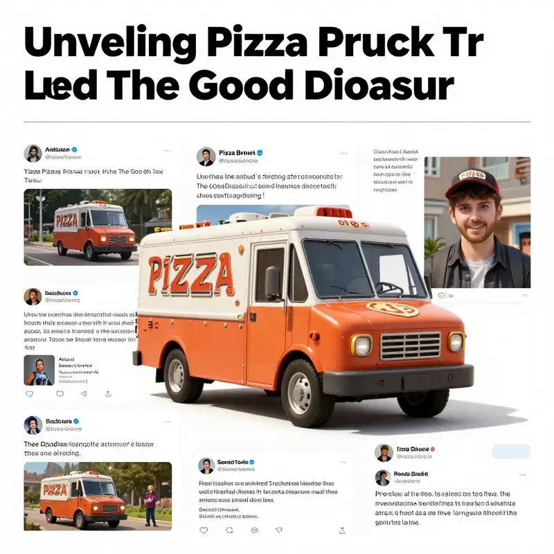 The Pizza Planet Truck nestled on an asteroid in *The Good Dinosaur*.