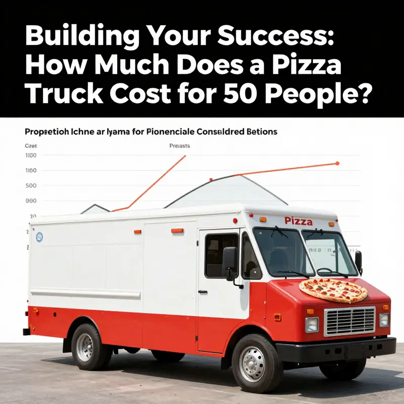 Visual representation of the budgeting process for a pizza truck investment.