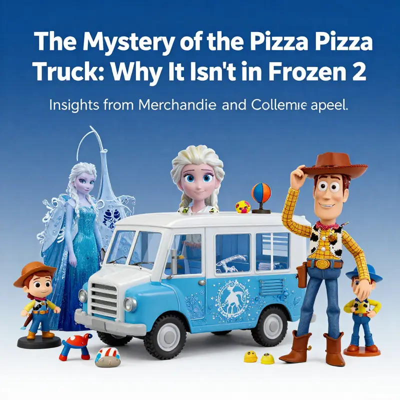 Imagined scene showing the absence of the Pizza Planet Truck in Frozen’s snowy landscape.