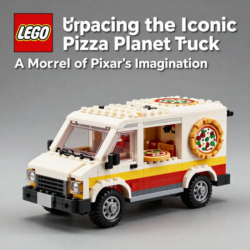 The vibrant design of the Pizza Planet Truck reflecting Pixar’s creative vision.