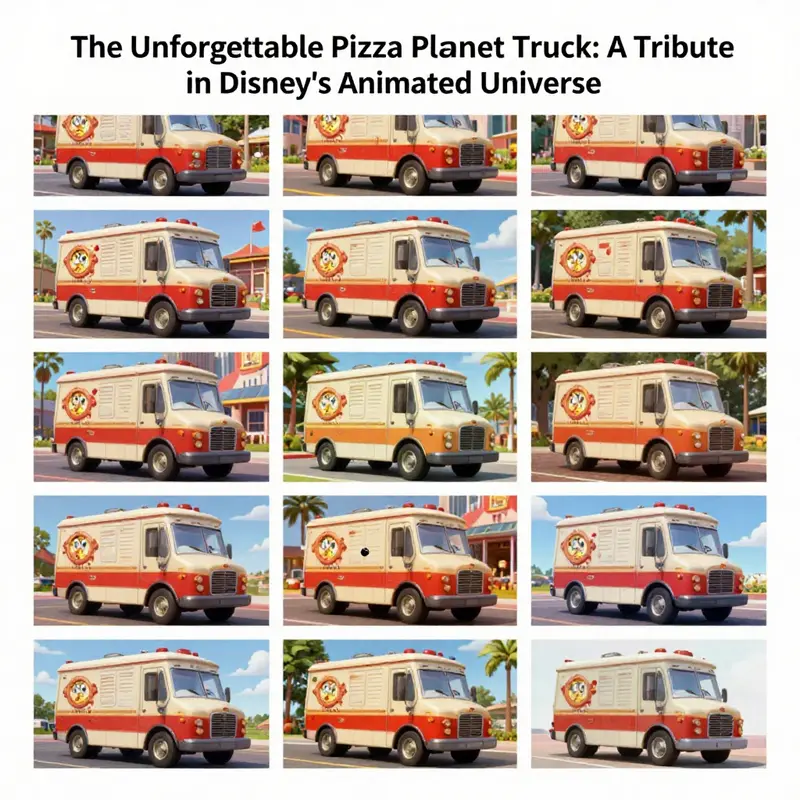 The Pizza Planet Truck is a beloved symbol in Pixar, appearing in numerous films, bridging stories and characters.