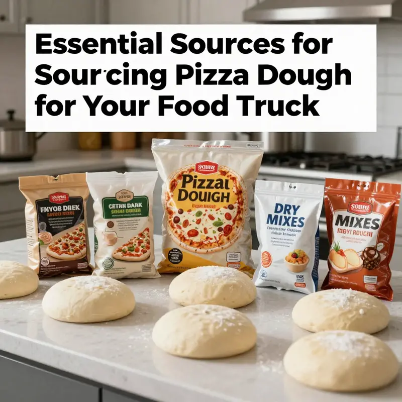 Diverse online pizza dough options ready for purchase.