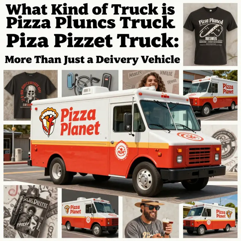 The 1978 Gyoza Mark VII Lite Hauler, the iconic truck representing the Pizza Planet delivery service.
